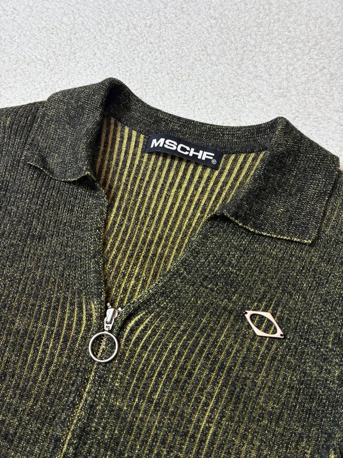 미스치프 니티드 투톤 셔츠 PN6852 상품이미지4