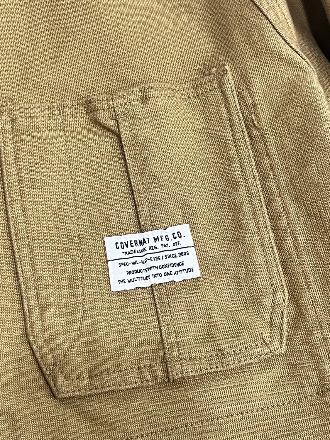 커버낫 오버핏 워크자켓 워크웨어 M 베이지 상품이미지5