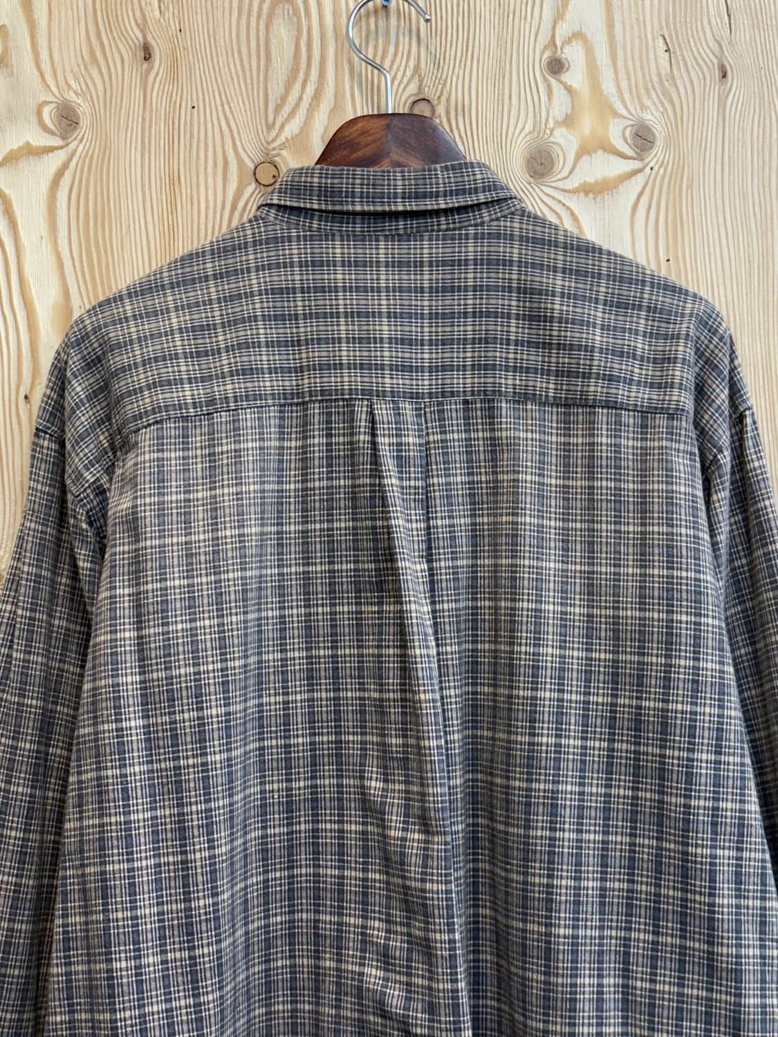 엠포리오 아르마니 자수 체크 셔츠 상품이미지4