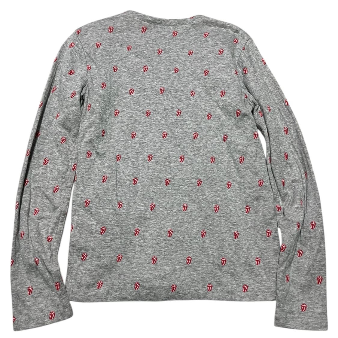 히스테릭 글래머 X 롤링스톤즈 로고 플레잉 그레이 가디건 상품이미지2