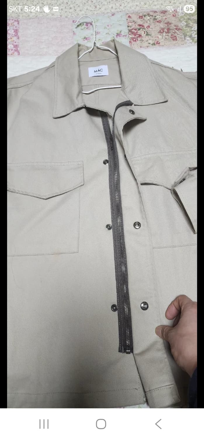 mac 남성 오버핏 셔츠자켓 프리사이즈빅사이즈 새급 상품이미지6