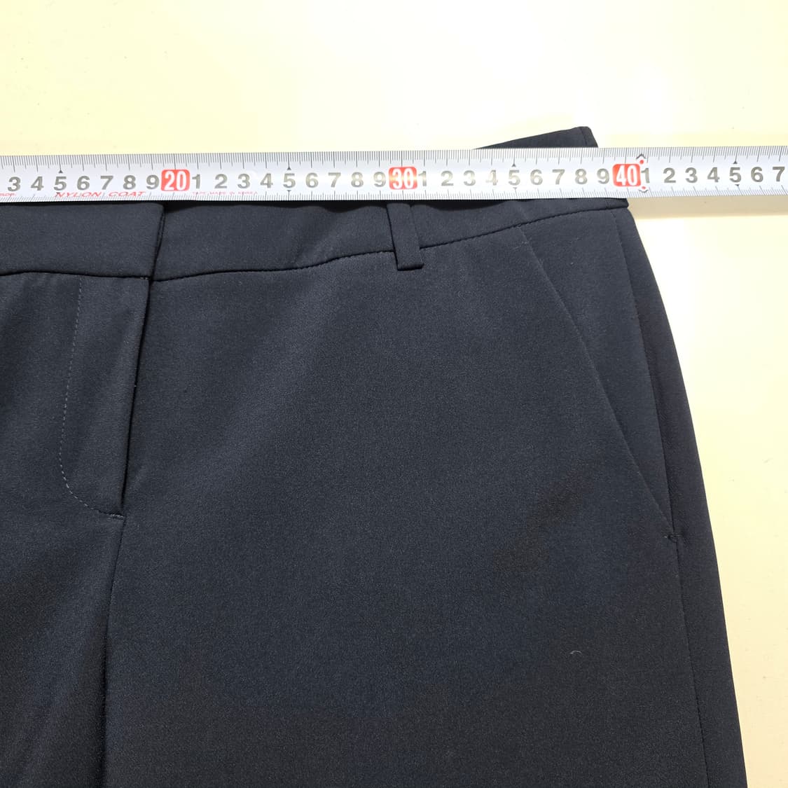 1176 헤지스 슬랙스 팬츠 네이비 70사이즈 여성 정장핏 상품이미지3