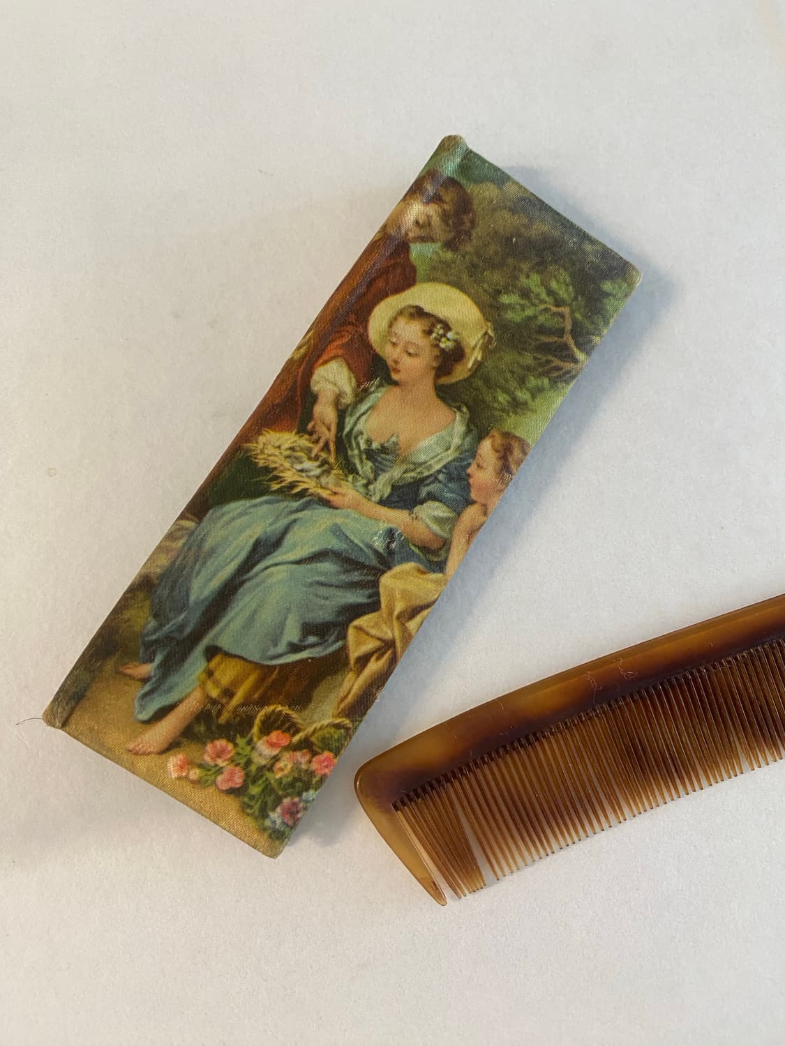 로코코풍 이태리 앤틱 거울 빗 세트 상품이미지2