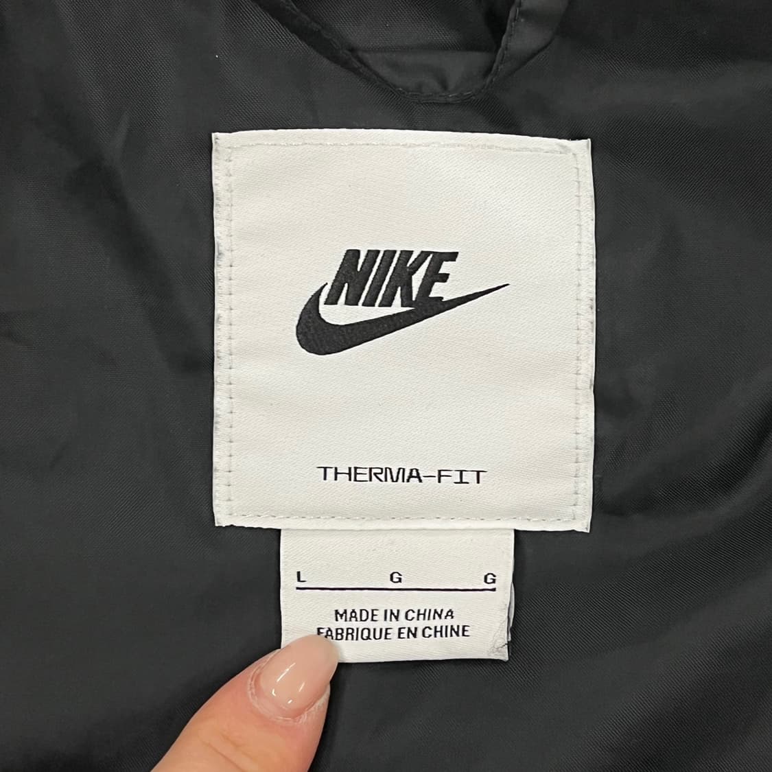 [정품/L] 나이키 블랙 패딩 조끼 b18 상품이미지4
