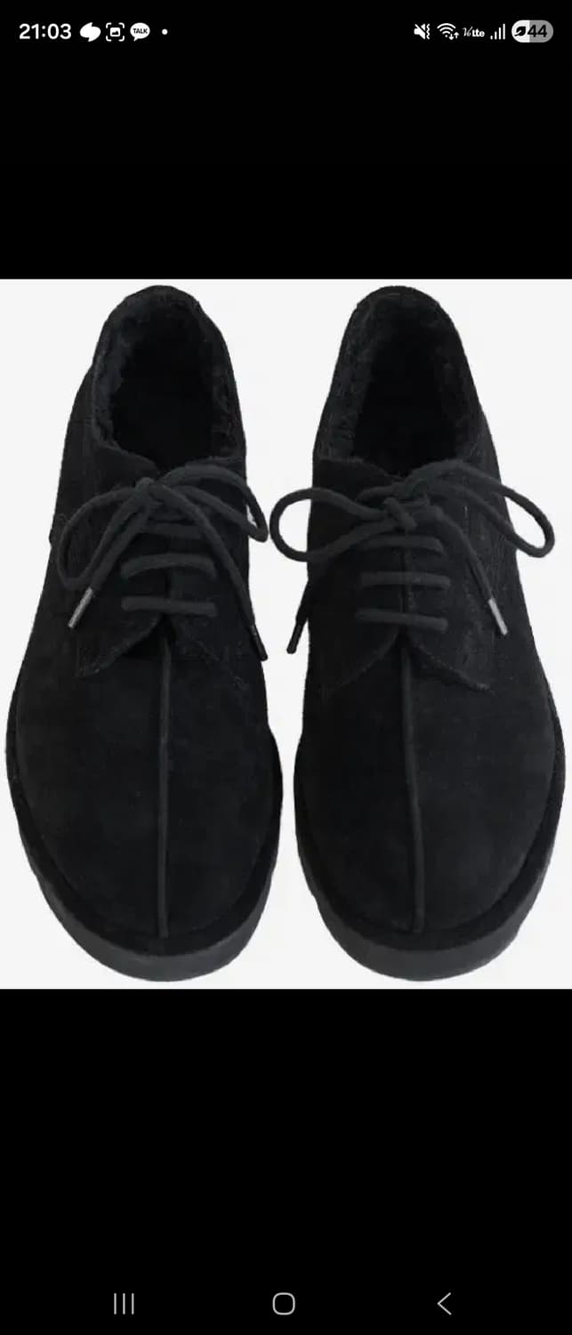 (4) 폴리테루 센터 커트 슈즈 시어링 블랙 상품이미지1