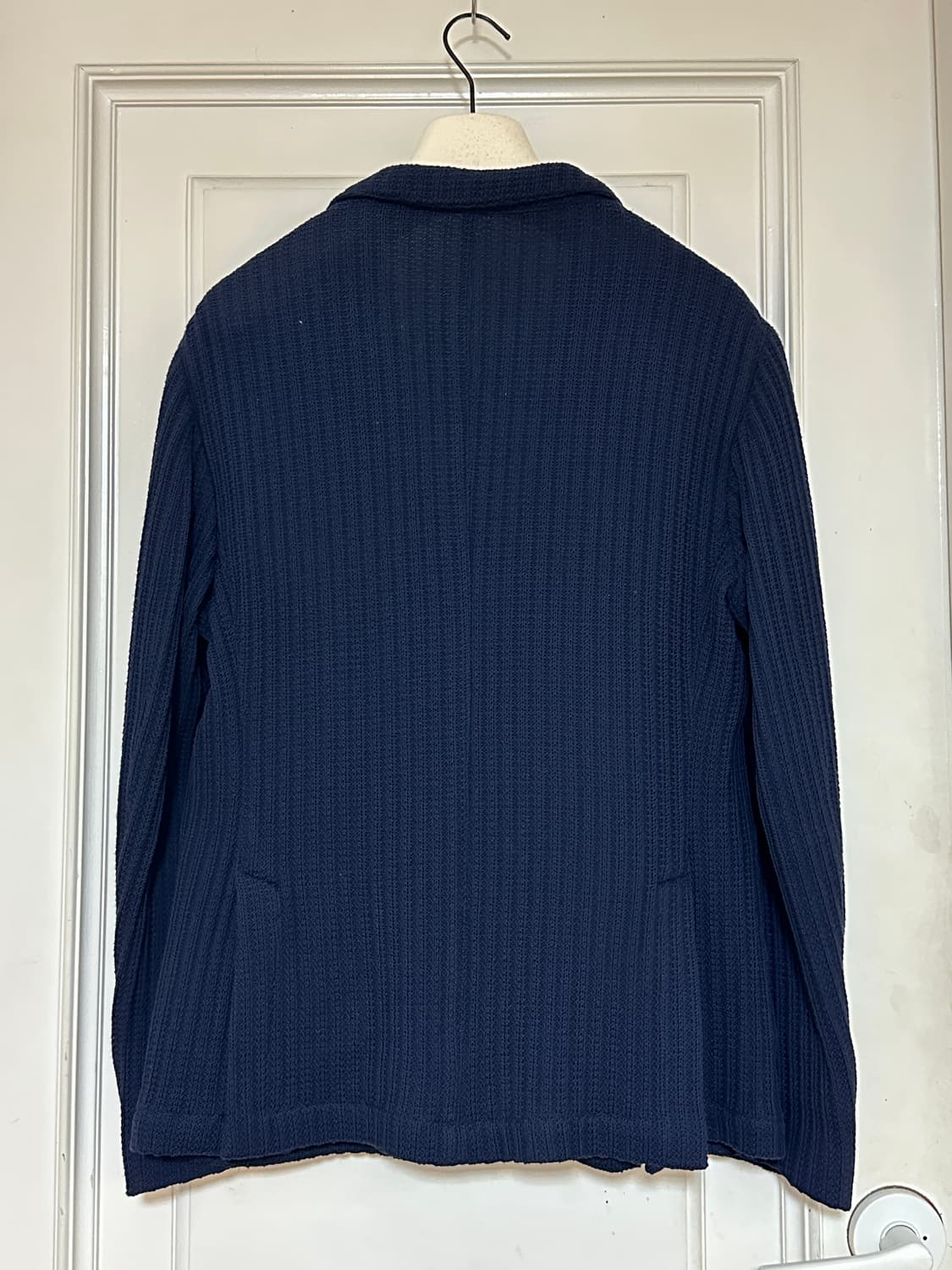 [새제품] 🇮🇹루비암 이태리메이드 니트자켓 네이비 54L 상품이미지3