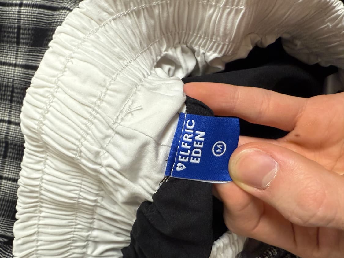 (새 상품M) Aelfric Eden 체크 배기 트레이닝 팬츠 (US) 상품이미지2