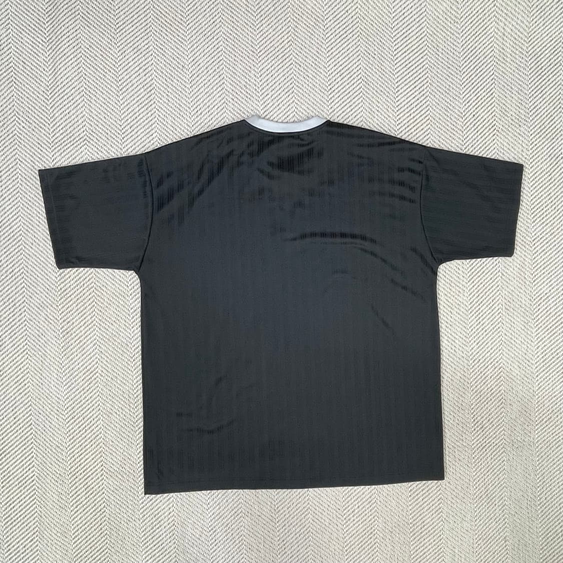 아디다스 블랙 삼선 져지 반팔티 3XL 상품이미지2