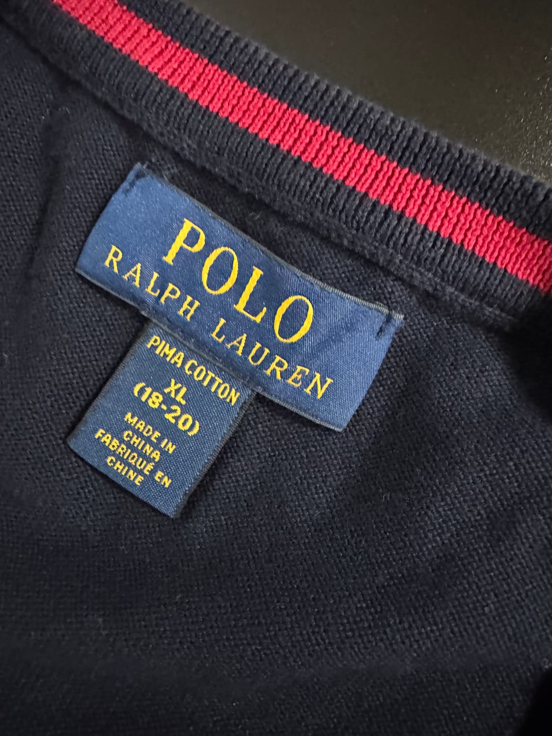 여성 폴로 랄프로렌 신형라벨 피마코튼 니트 베스트 상품이미지3