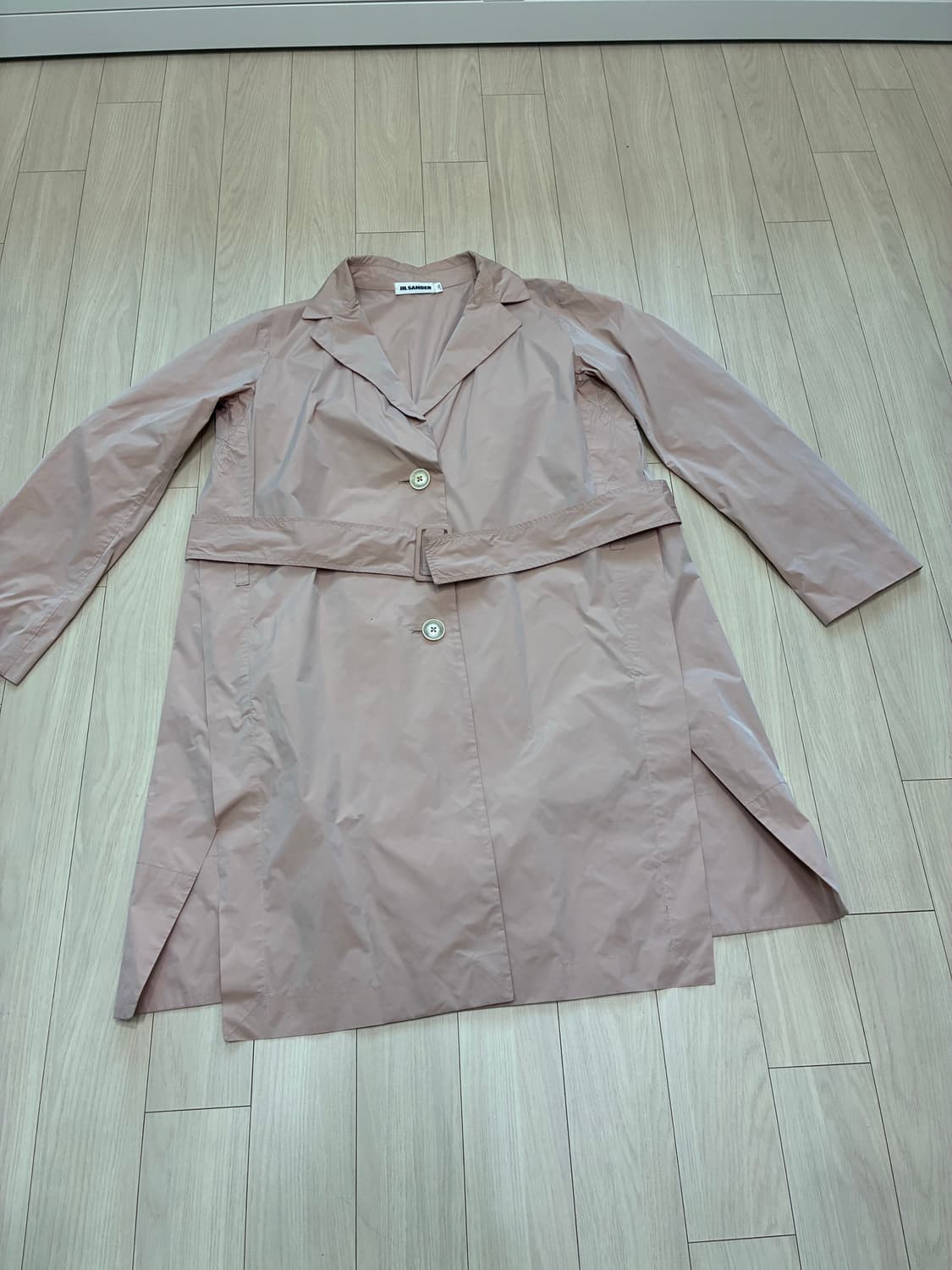 Jil Sander 벨티드 트렌치코트 블러쉬핑크 36 상품이미지2