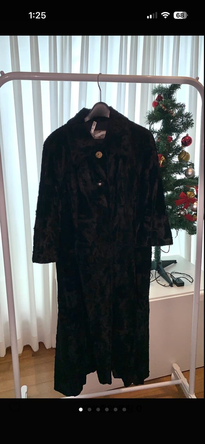 빈티지 검정코트 상품이미지1