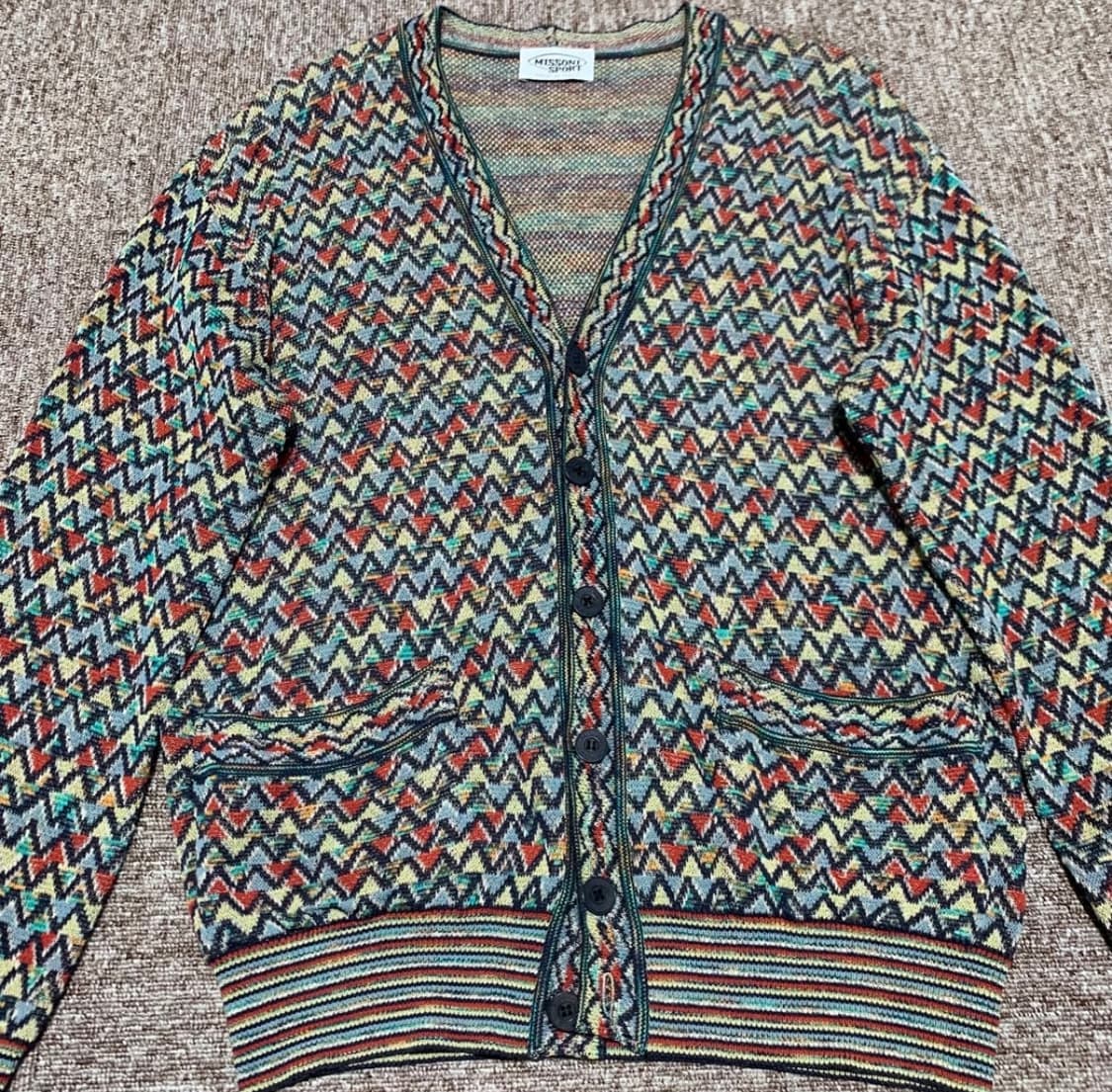 M) MISSONI 미쏘니 유니크 패턴 가디건 상품이미지2