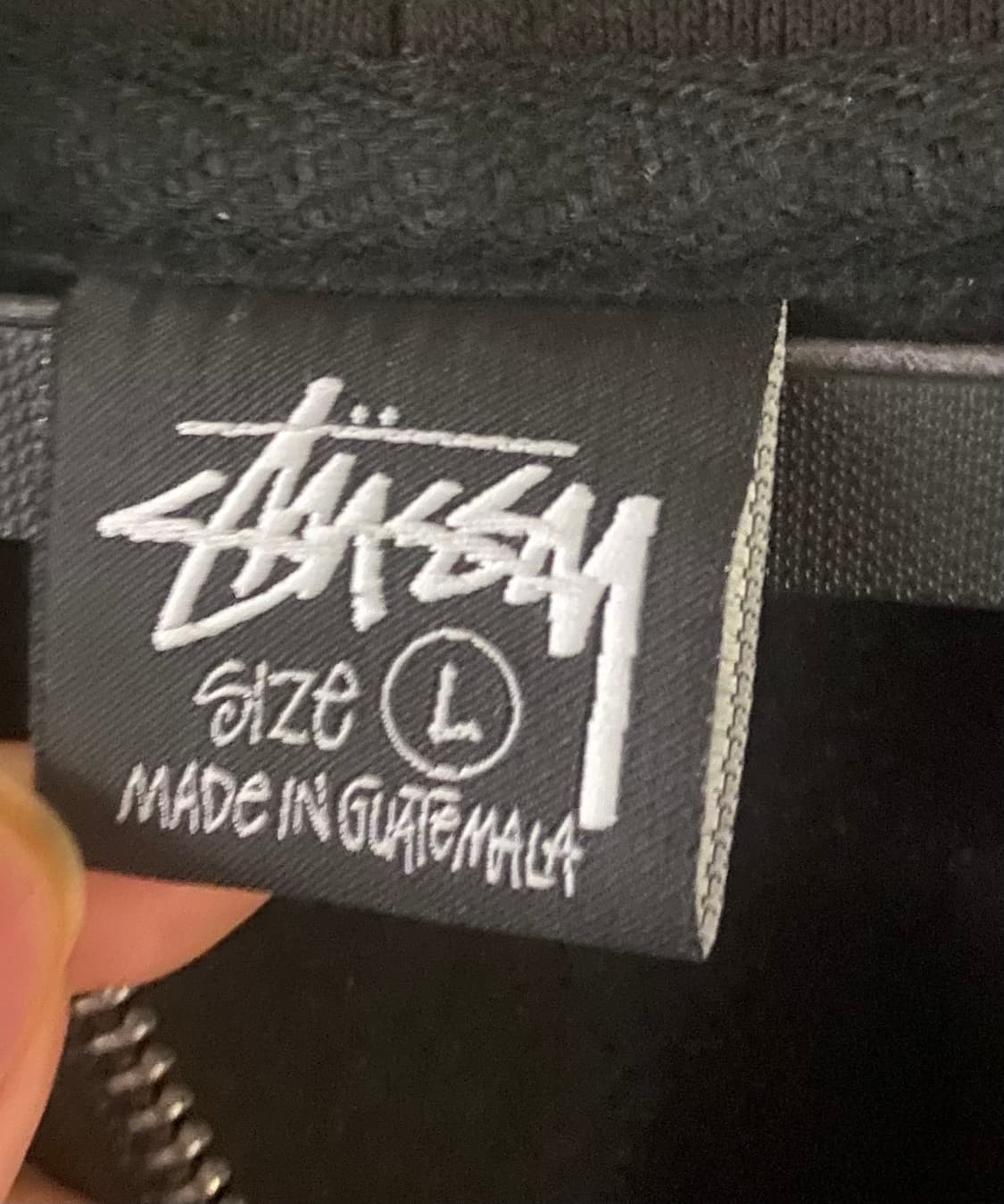 스투시 스탁 서울 후드집업 블랙 L 상품이미지3