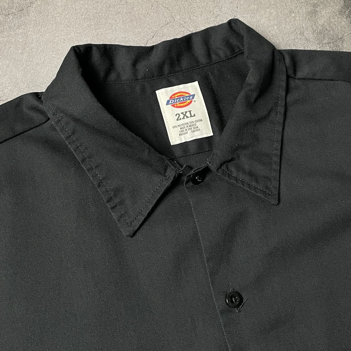 DICKIES 디키즈 빈티지 블랙 플랩포켓 반팔 워크셔츠 A01017 상품이미지2