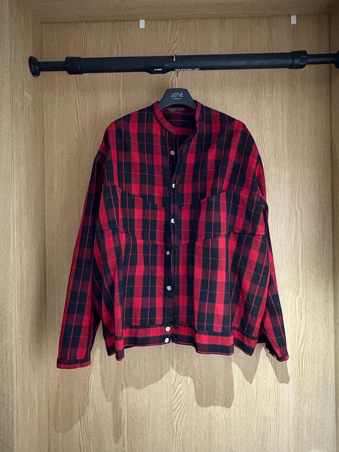 요지 야마모토 타탄 체크 셔츠자켓 상품이미지1