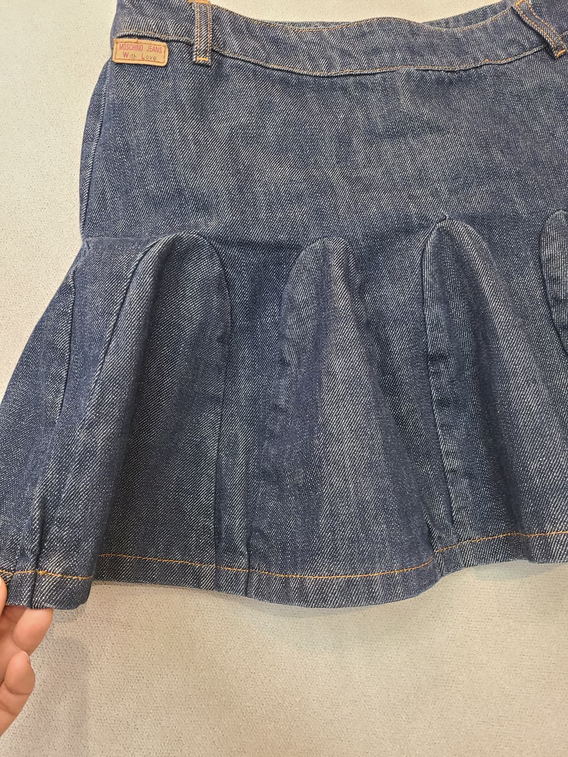 MOSCHINO jeans 모스키노 진 플레어 데님스커트 청스커트 38 상품이미지2
