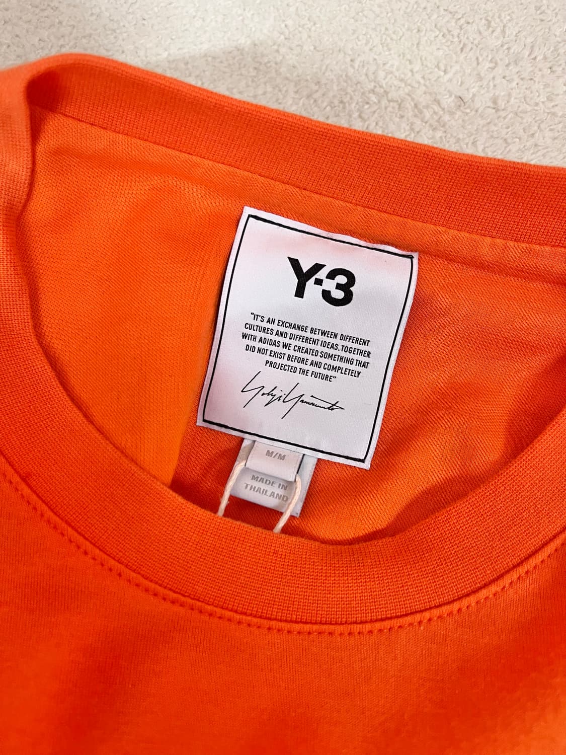 Y-3 로고 롱슬리브 오렌지 상품이미지5