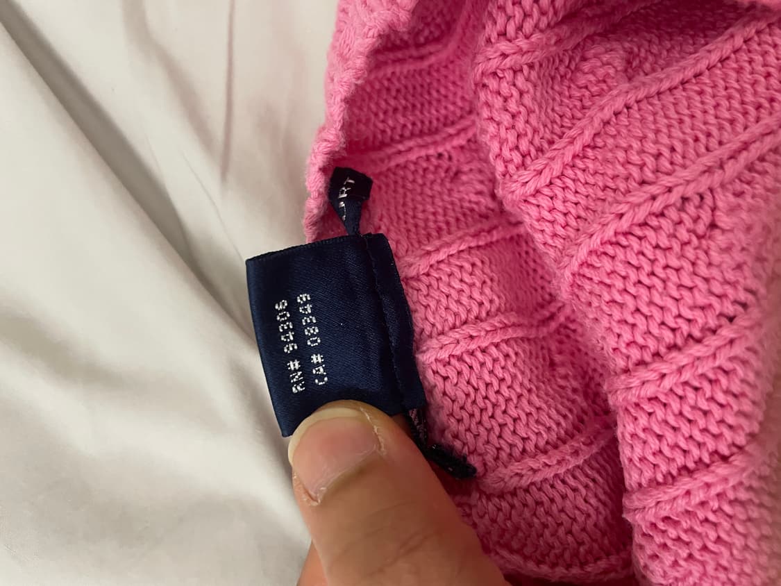 랄프로렌 케이블 반팔 니트 탑 상품이미지3