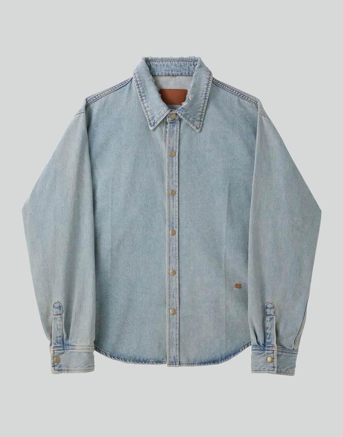 24SS Recto 렉토 시그니처 커브드 데님 셔츠 (실착 1회/최상급) 상품이미지3