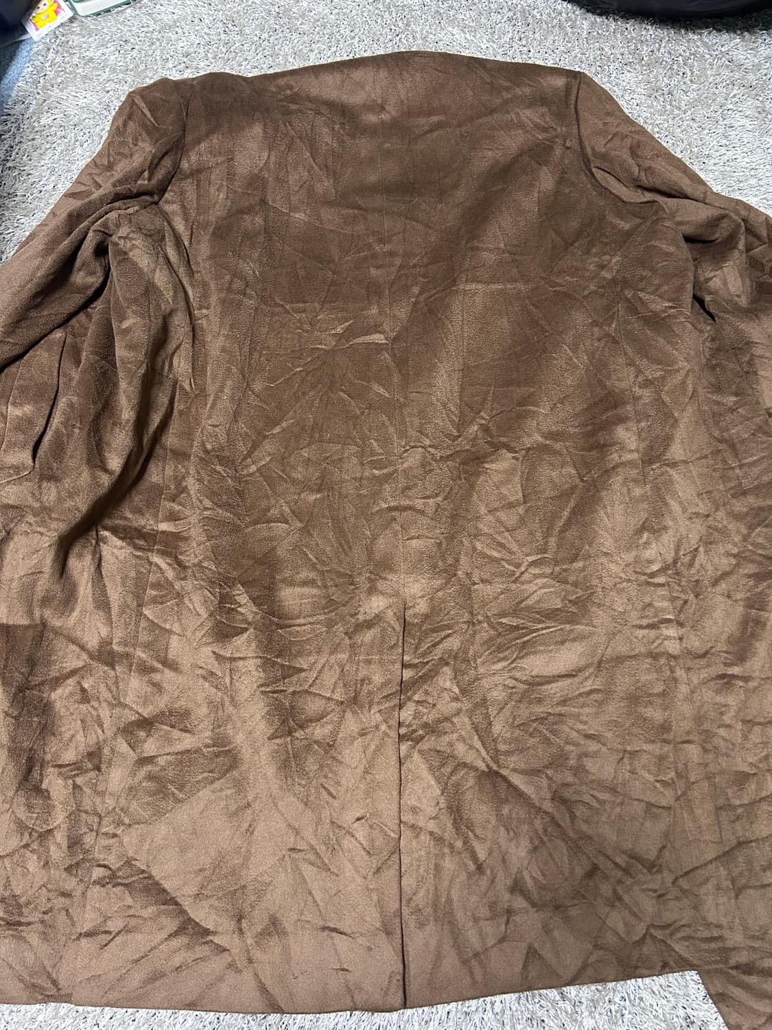 브라운 일본제 캐시미어 코트 사이즈 110 상품이미지6