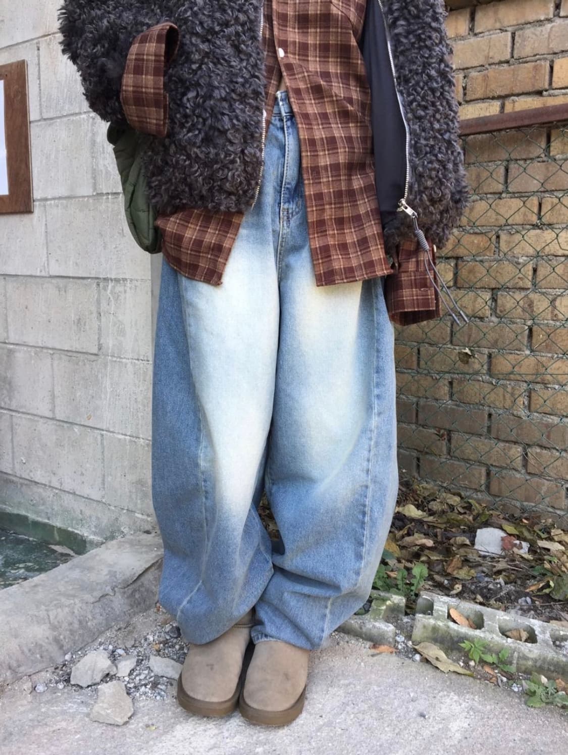 모래하우스 다잉 커브 진 중청 S 상품이미지8