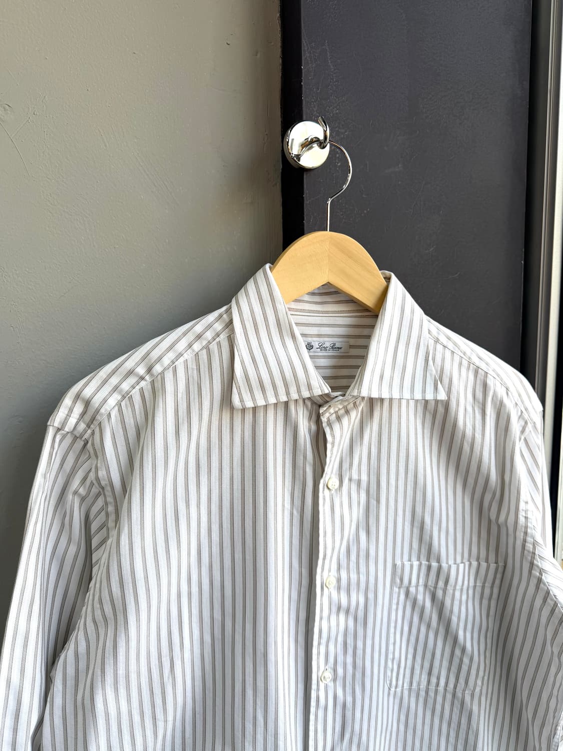 105/ 로로피아나 슈퍼파인 코튼 스트라이프 셔츠 상품이미지3