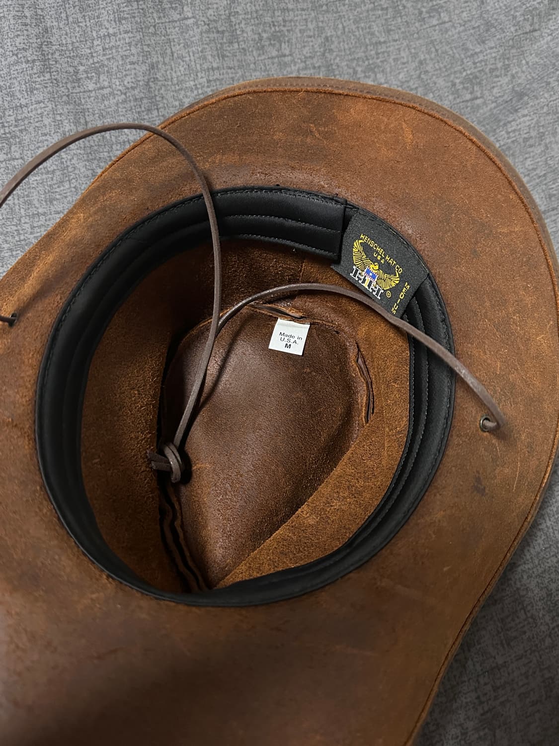 카우보이햇 M/크레이지홀스 카우레더/USA/hanschel 웨스턴모자 상품이미지3