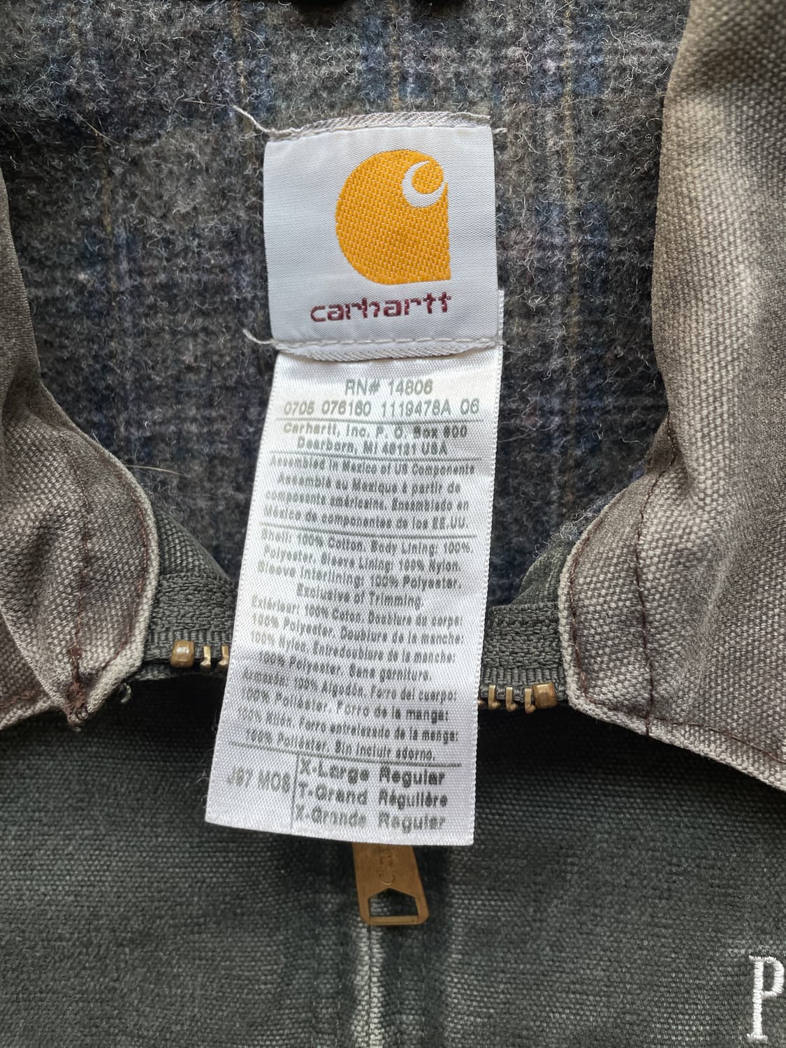 칼하트 J97 모스 mos 디트로이트 자켓 빈티지 carhartt 상품이미지4