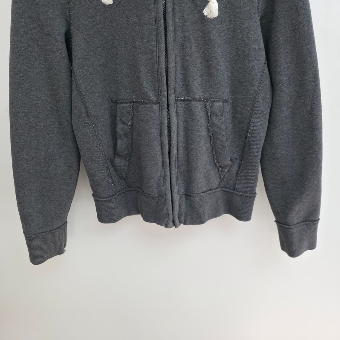 [M] 아베크롬비 그레이 더블 지퍼 후드집업 상품이미지3
