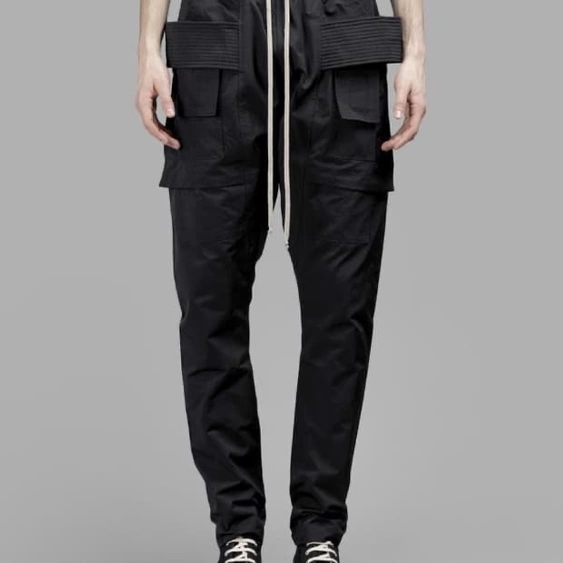 RICK OWENS 릭 오웬스 태권도 카고 팬츠 블랙 S 상품이미지1