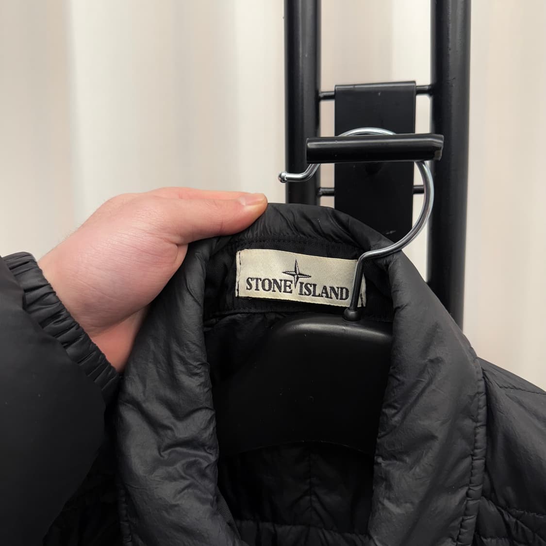 [M] 스톤아일랜드 마이크로 얀 경량패딩 블랙 상품이미지3