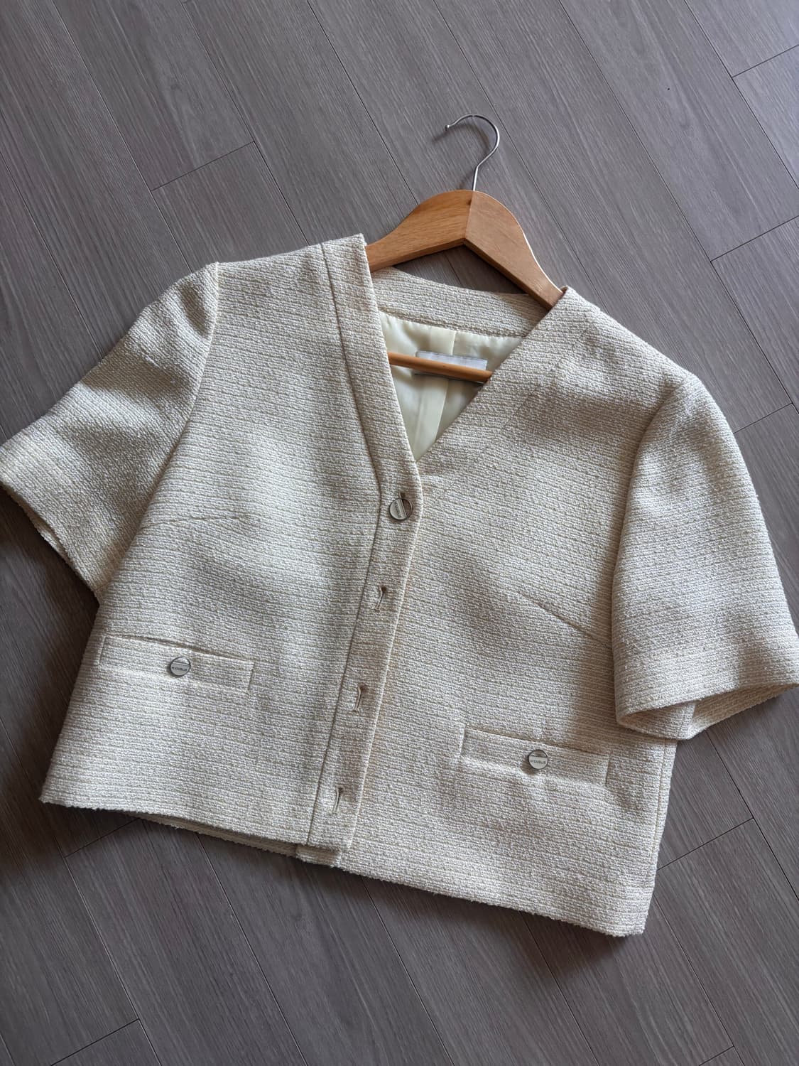 쉬즈미스 여름 트위드자켓 55사이즈 상품이미지1