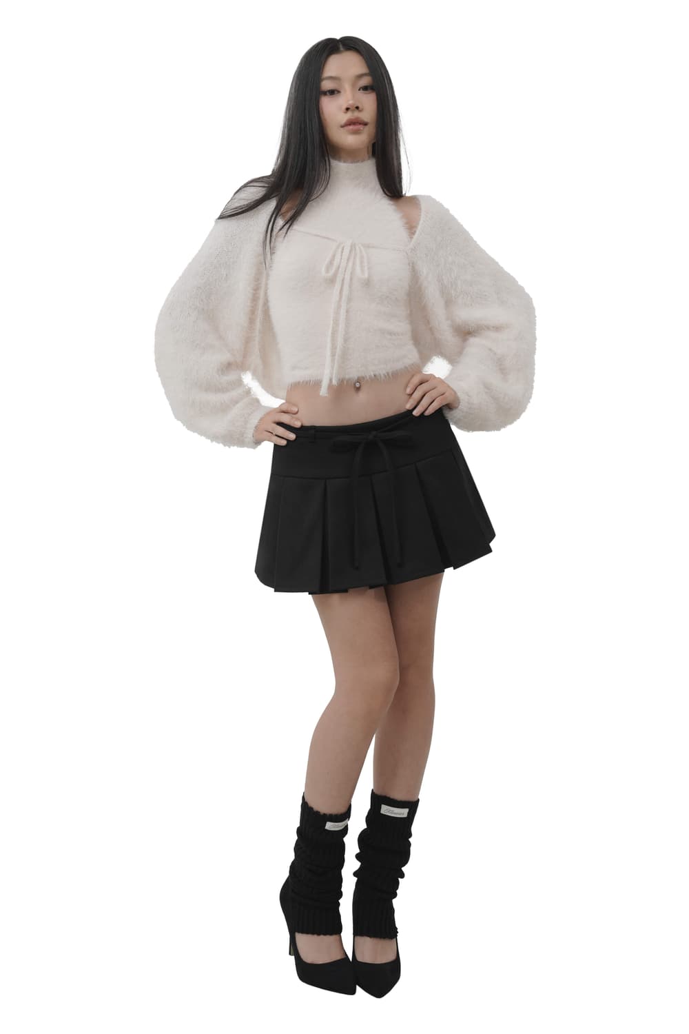 Sorbet fluffy halterneck knit 상품이미지2
