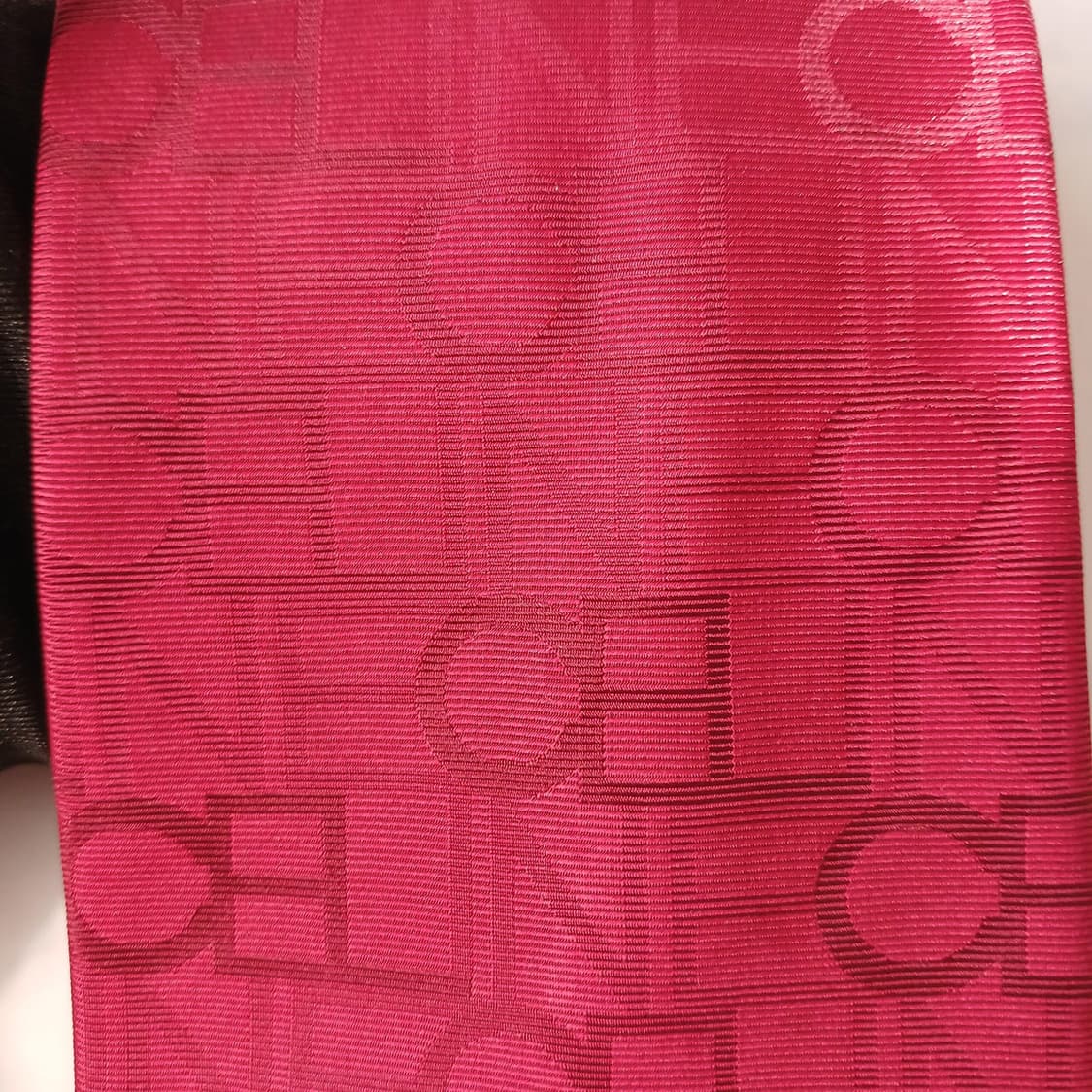 셀린느 실크 레드 자카드 넥타이 9.3cm A+~A등급 A19644 상품이미지8