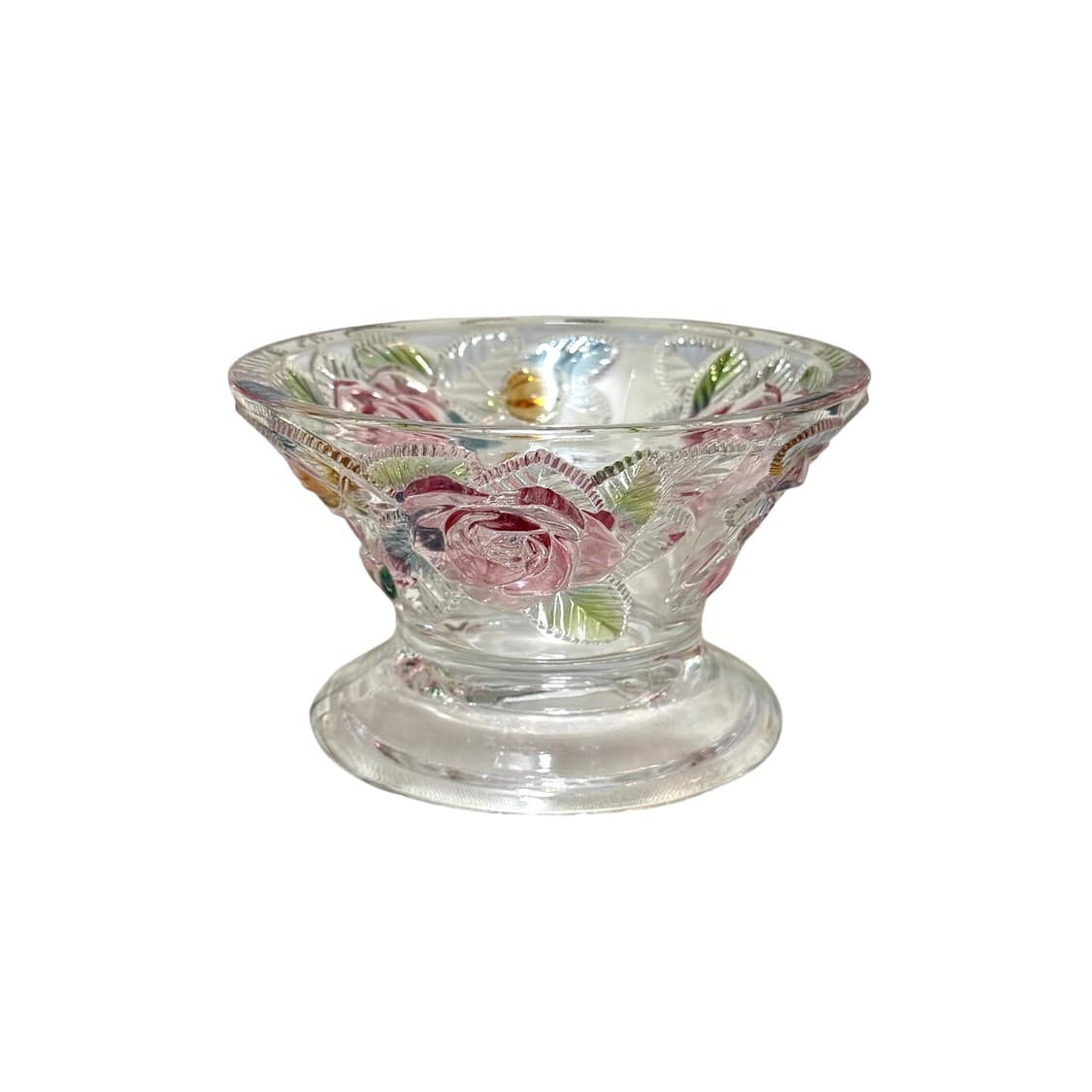 70s 장미 릴리프 빈티지 글라스 볼 상품이미지1