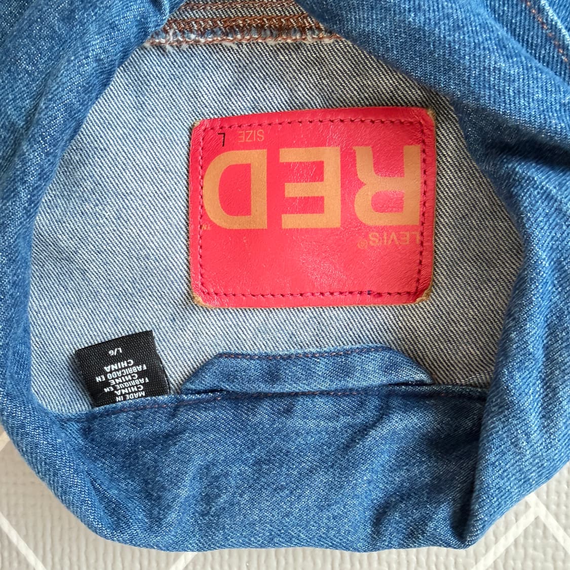 리바이스 레드 데님 자켓 청자켓 상품이미지6