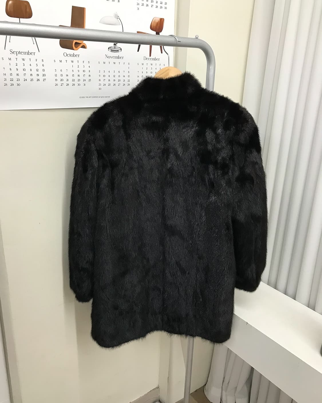 리얼 밍크 퍼 하프 코트 상품이미지5