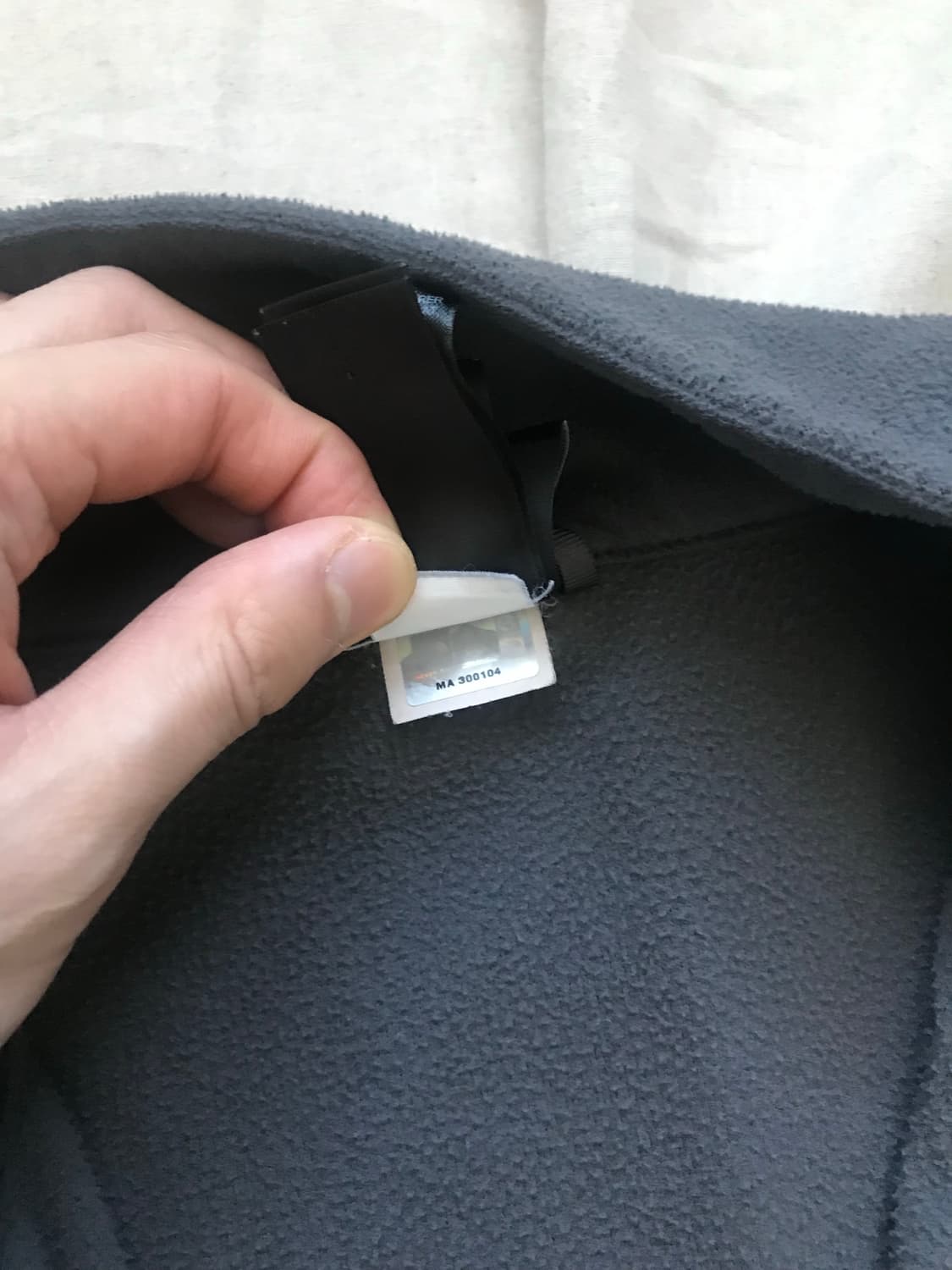 노스페이스 로고 그레이 플리스 집업 상품이미지10