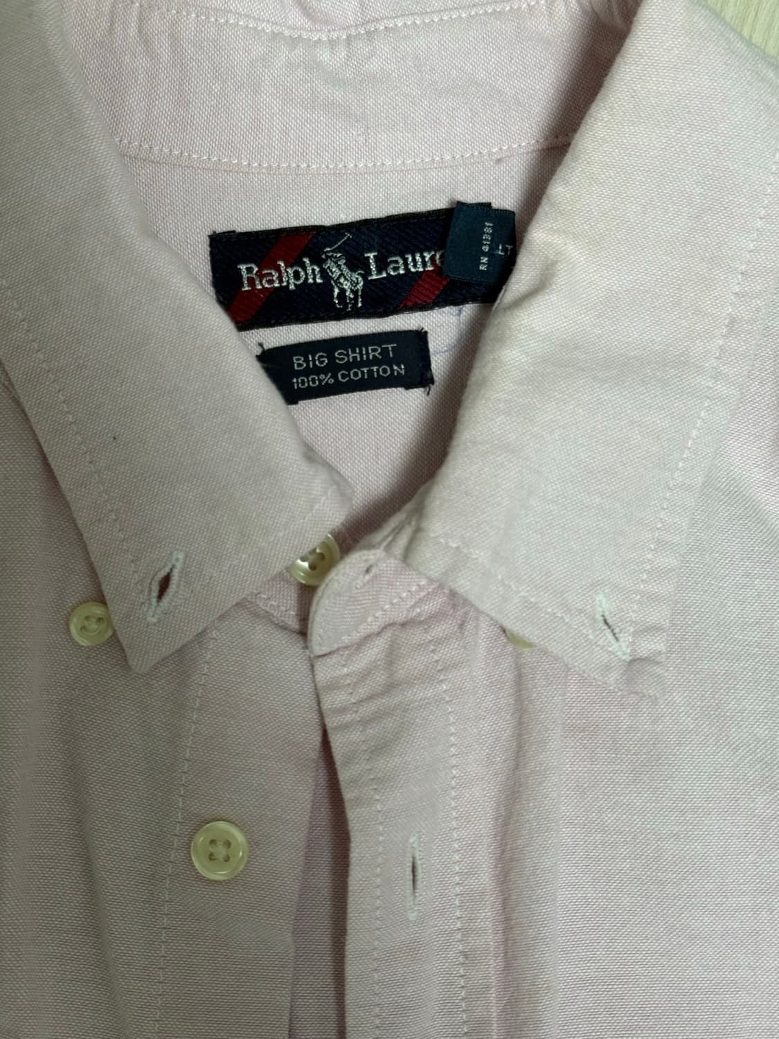 POLO big shirt pink 상품이미지2