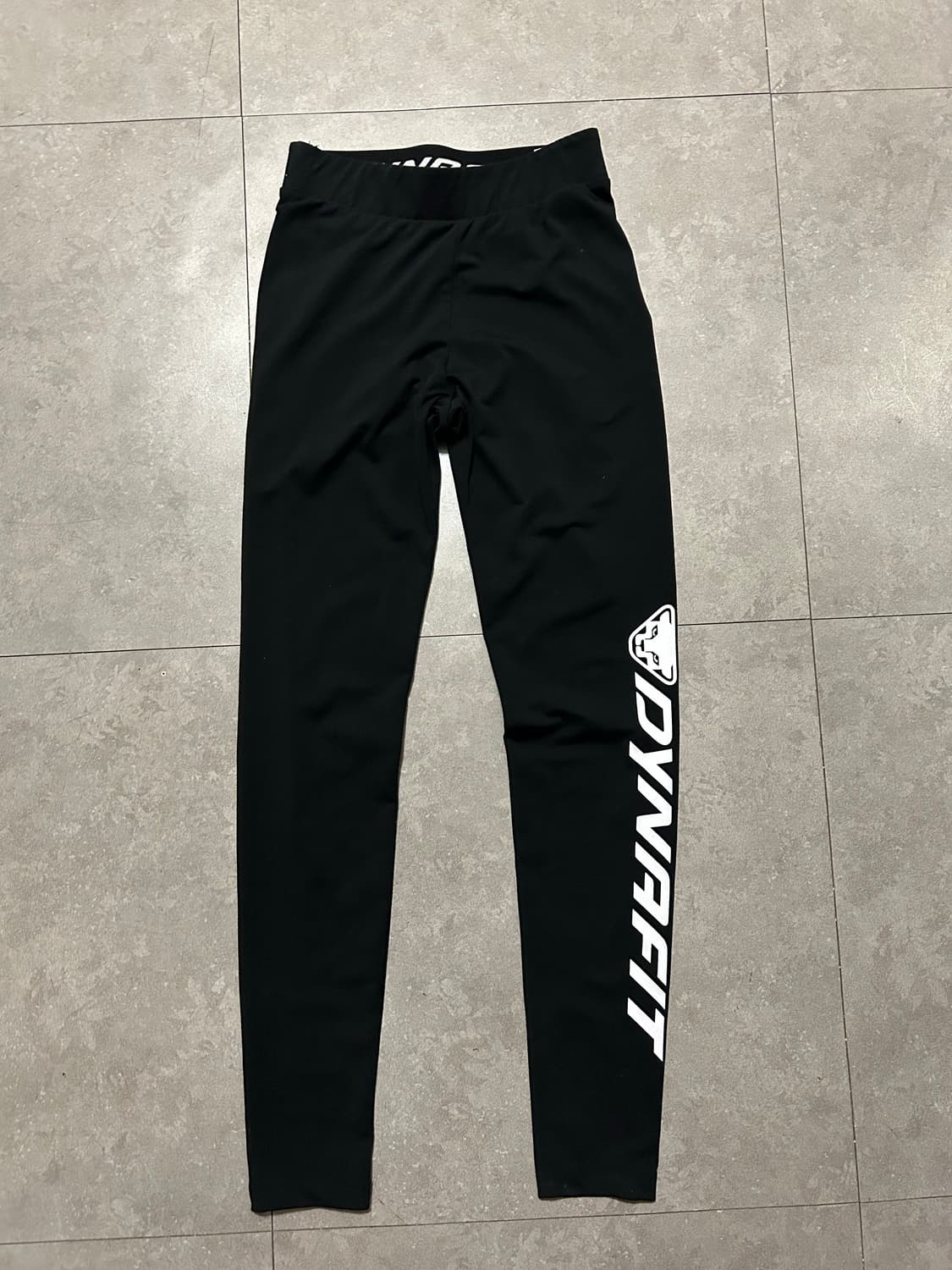 다이나핏  블랙  로고스펠아웃 타이즈 레깅스 44size   상품이미지1