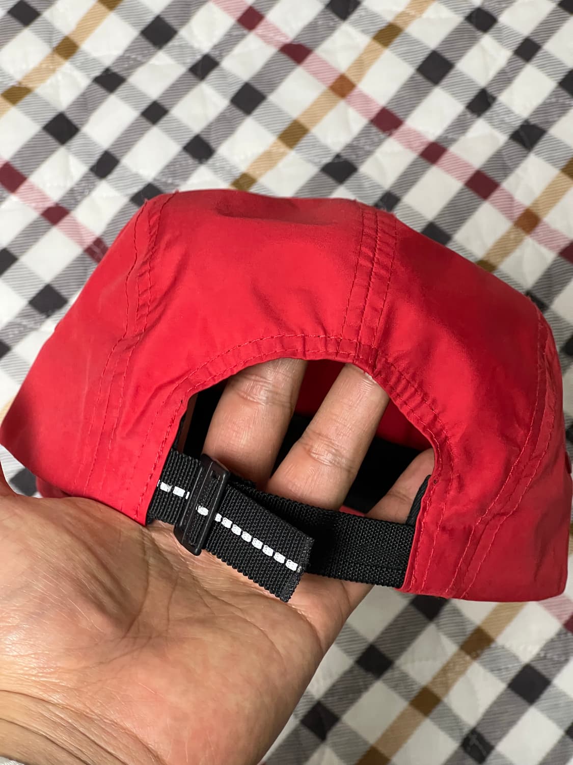 슈프림 인셋 젤 캠프캡 레드 22ss 상품이미지4