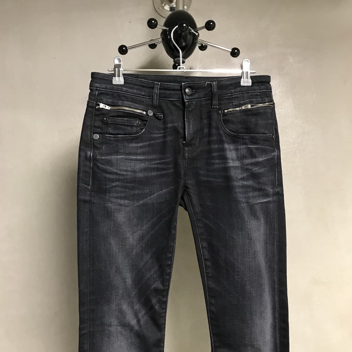 R13 알써틴 흑청 데님 팬츠 26(W) 상품이미지2