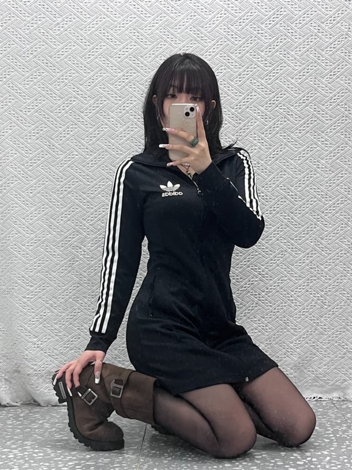 아디다스 Y2K 유로파 딱붙핏 져지 미니 원피스 90 C11121 상품이미지1