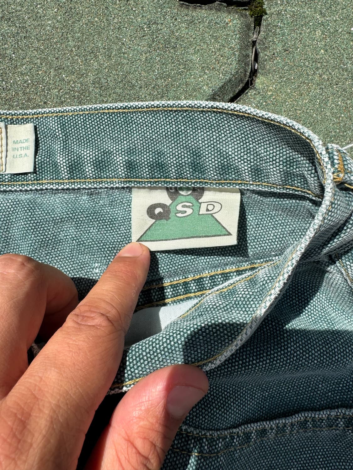 90s Quiksilver Salt Water Denim 반바지 W33 상품이미지4