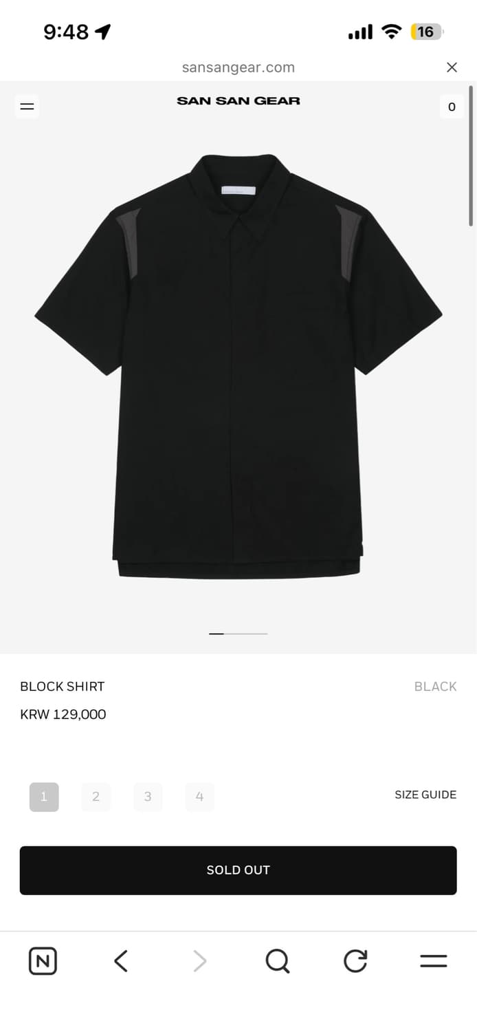 산산기어 BLOCK SHIRT 상품이미지1