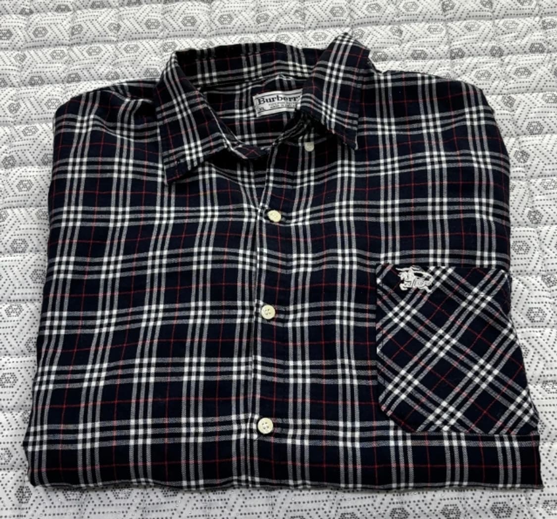 버버리 깅엄 체크 셔츠 110~115 상품이미지3