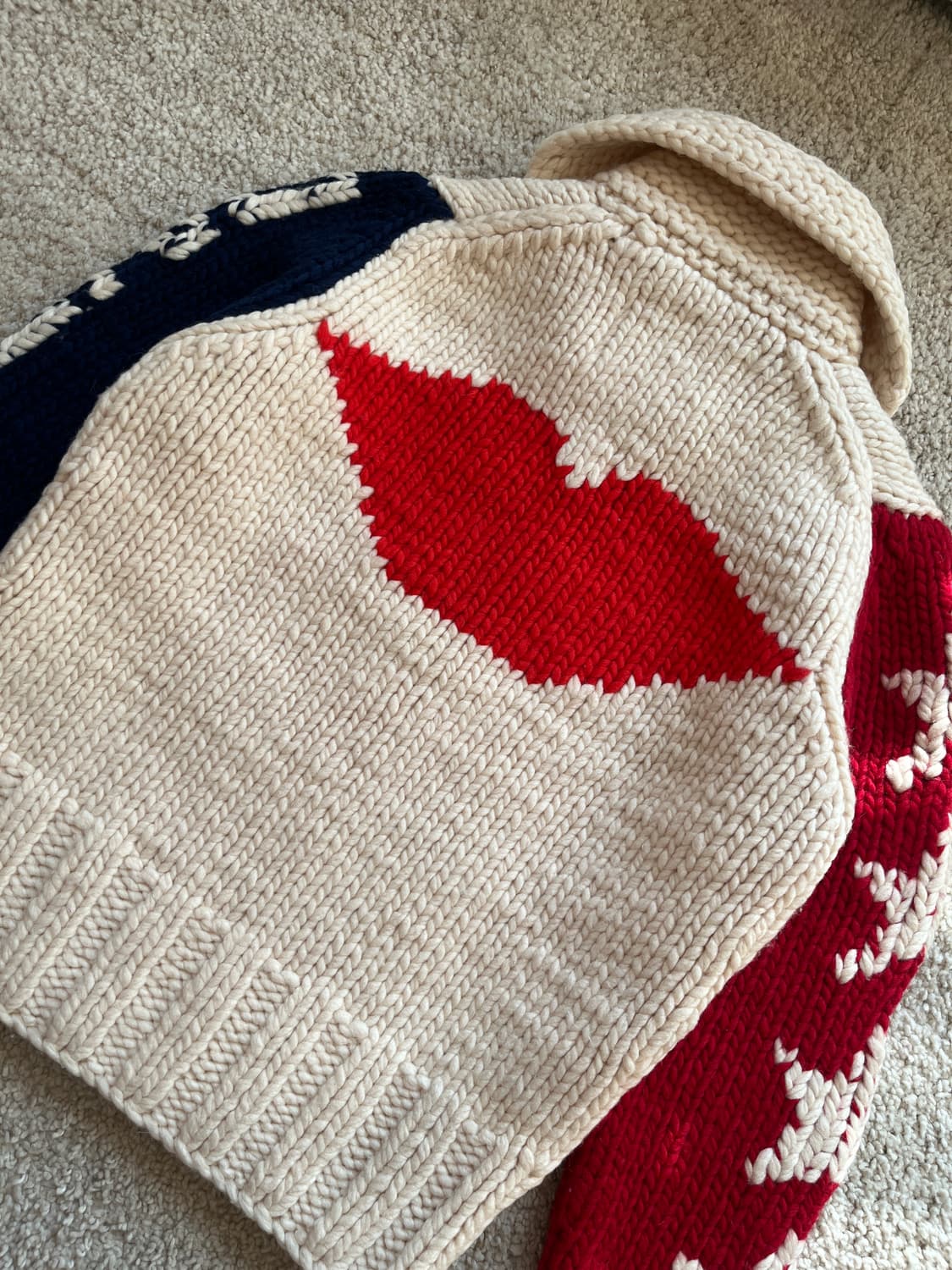 히스테릭 글래머 오존 커뮤니티 아카이브 카우틴 니트 스웨터 자켓 상품이미지4