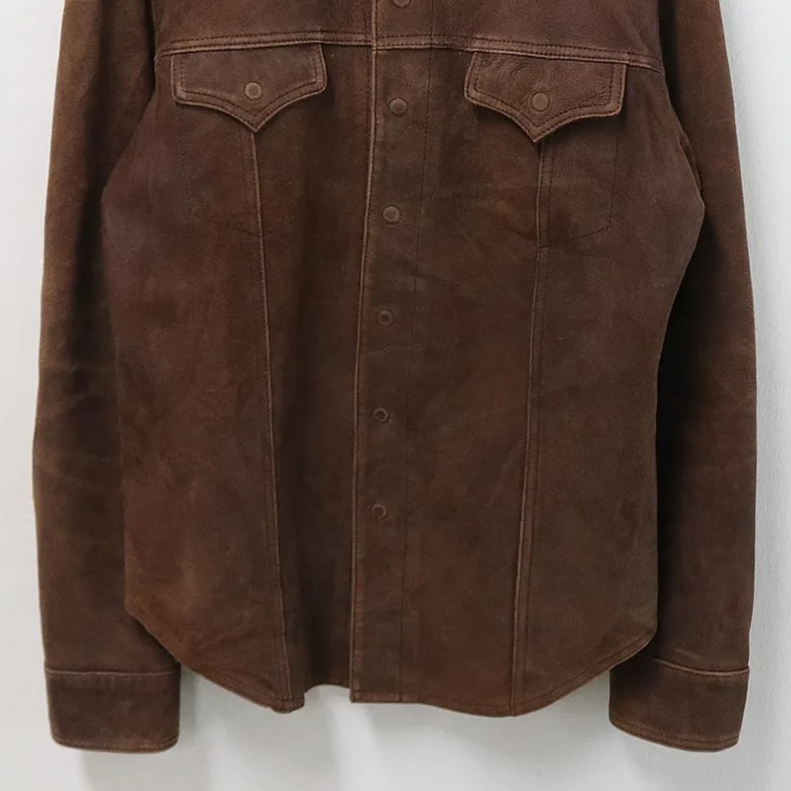 Earl Jean 얼진 y2k 스웨이드 레더 자켓 64252 상품이미지4