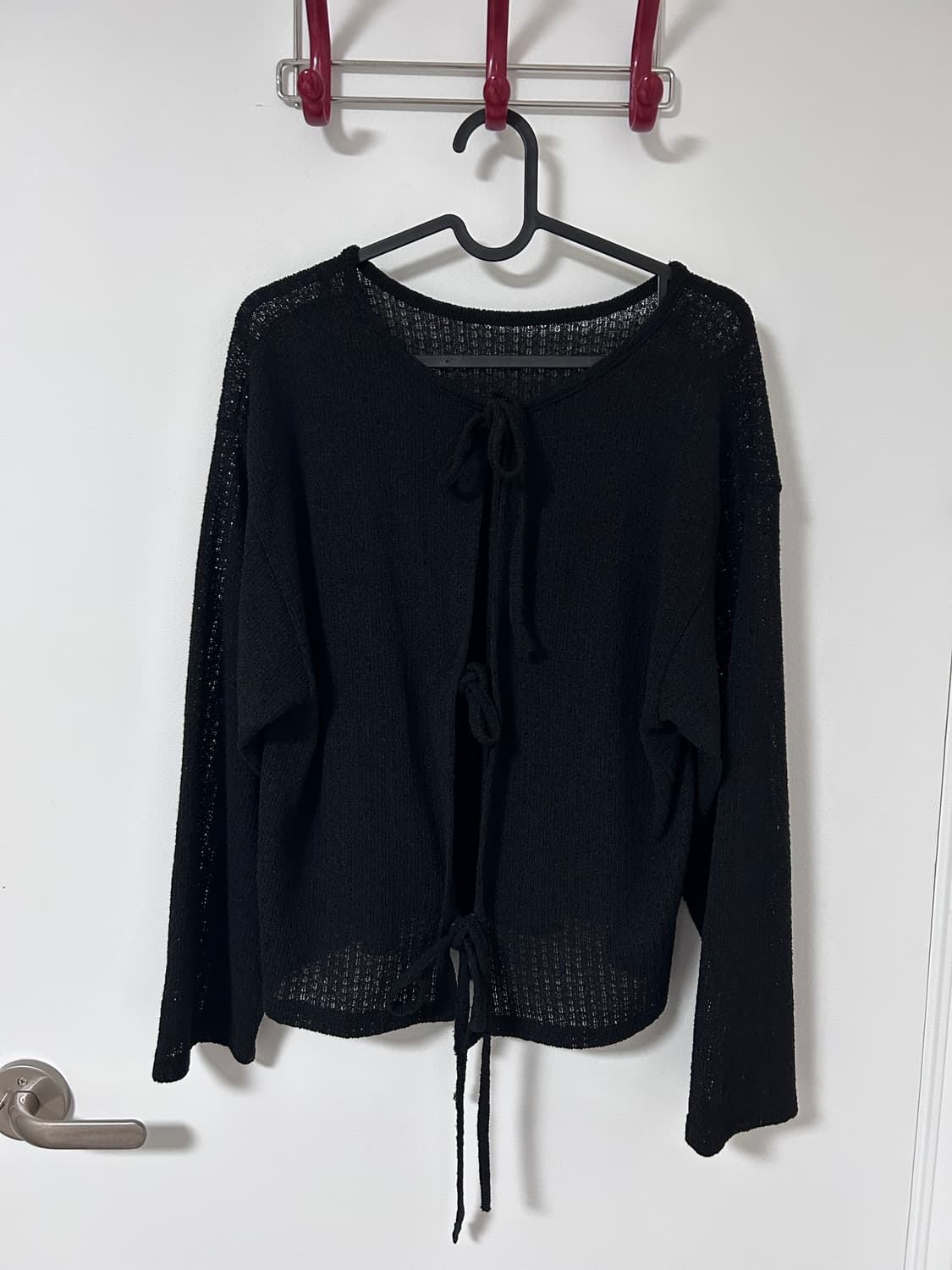 여름용 그물 니트 가디건 상품이미지1