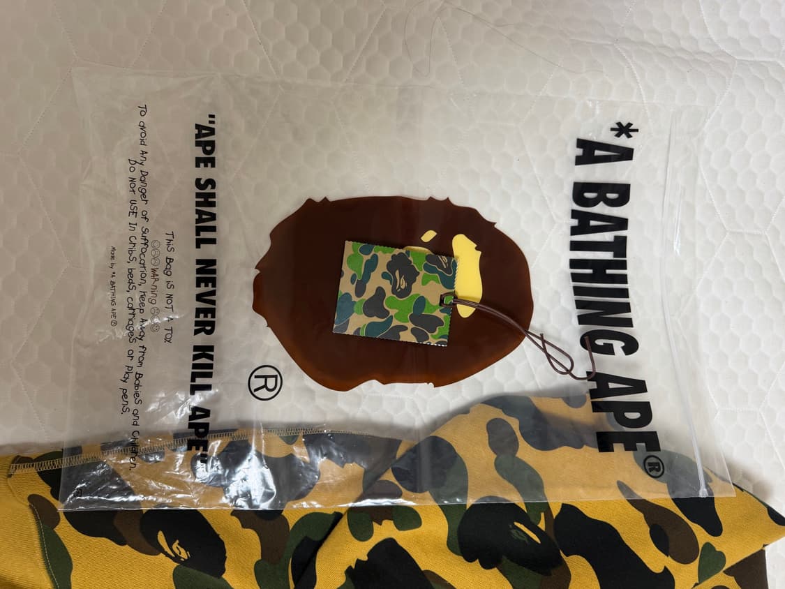 BAPE 베이프 샤크 후드 황계 L 상품이미지6